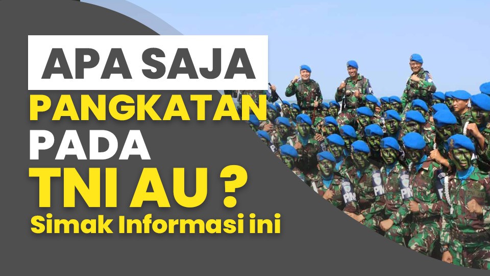 Apa Saja Pangkat Pada TNI AU ? Simak Informasi Ini