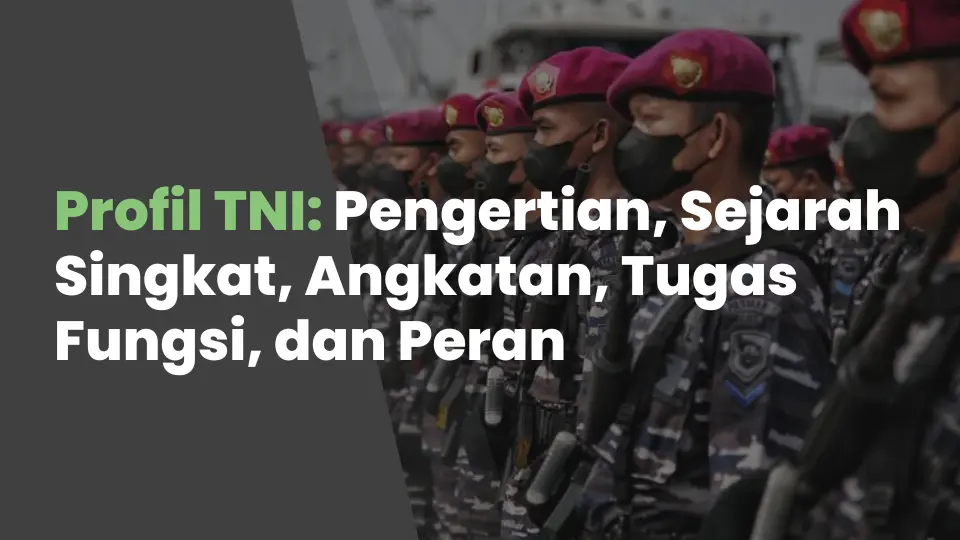 Profil TNI: Pengertian, Sejarah Singkat, Angkatan, Tugas, Fungsi, dan Peran